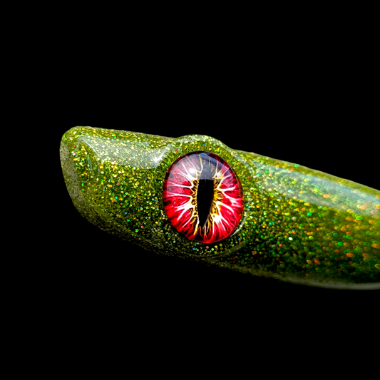 Gummifisch 'GeilerHecht' 24cm / shiny green / 1 St.