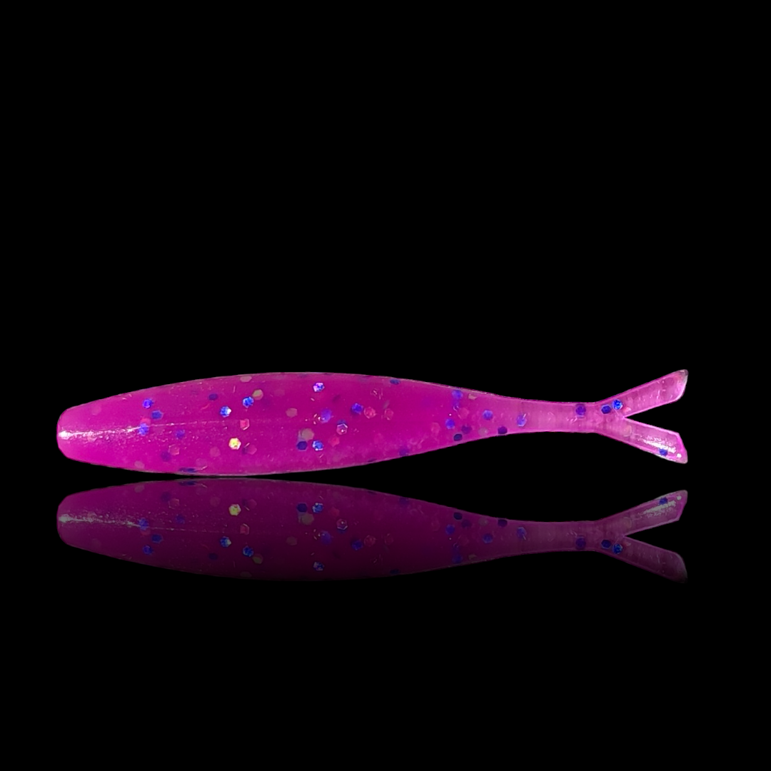 Gummifisch 'Fisch' 6,5cm / lila / 2 St.