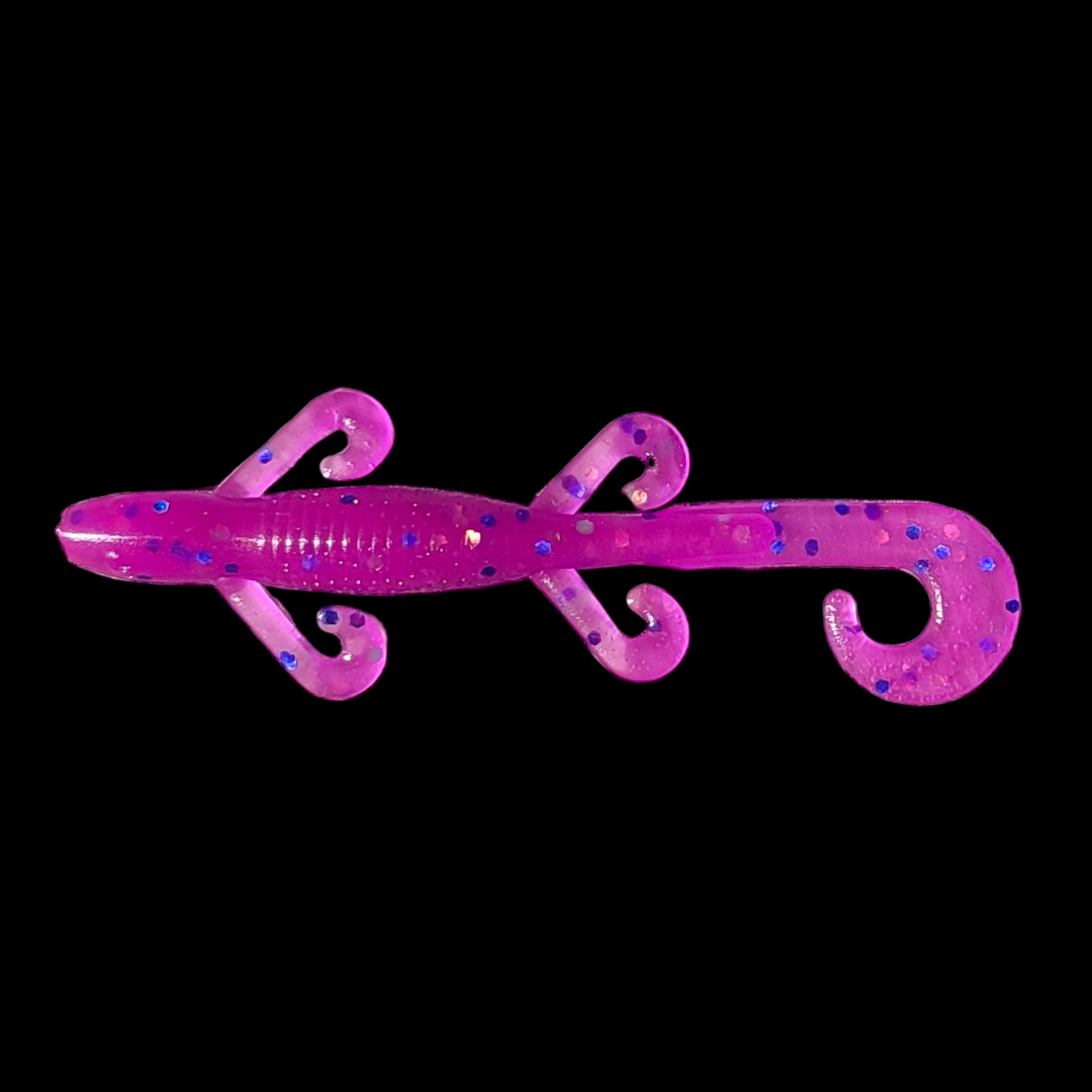 Gummiköder sMolch 7cm / lila / 2 St.