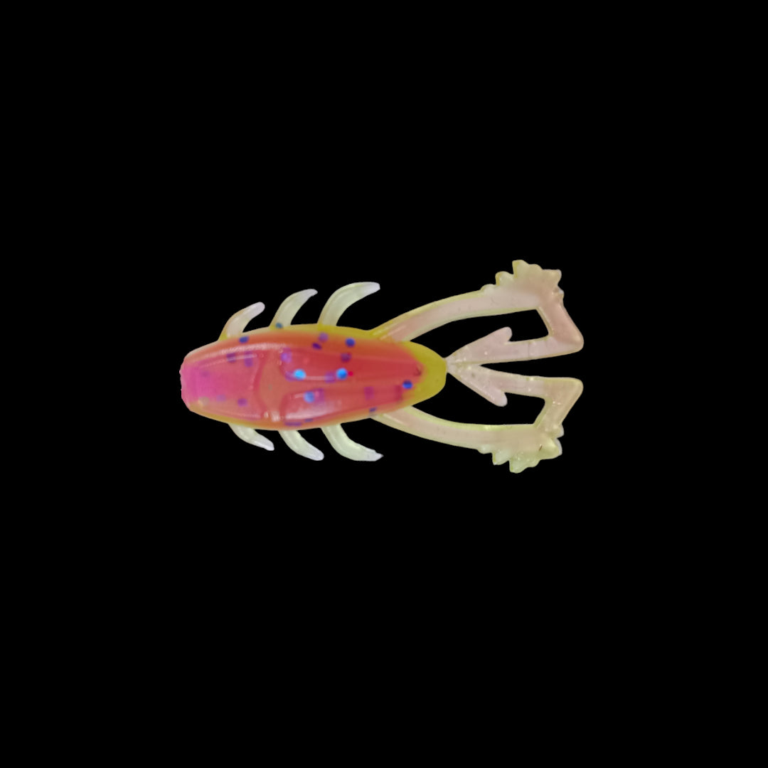Gummiköder Tick 4,5cm / electric chicken / 2 St.