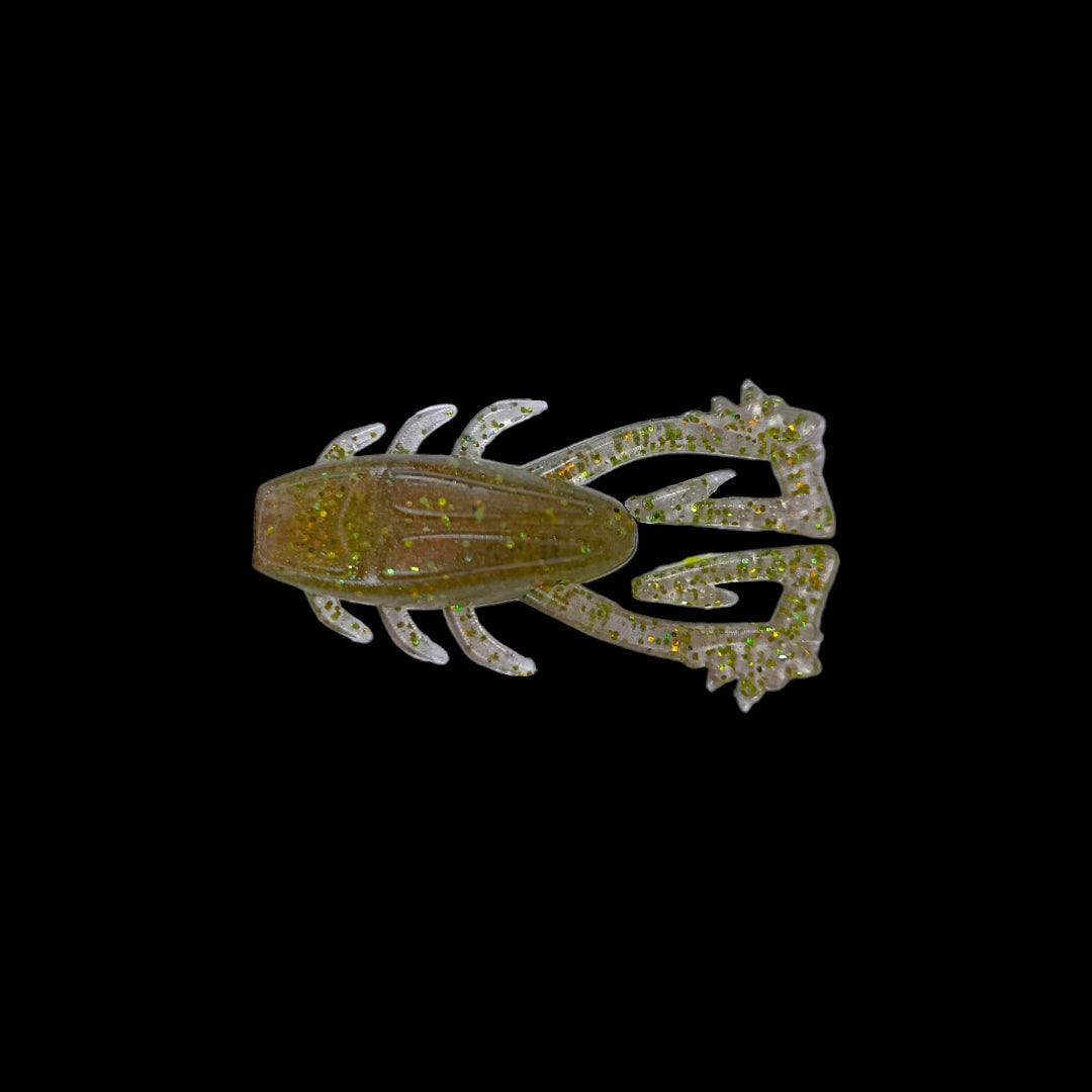 Gummiköder Tick 4,5cm / muddy green / 2 St.