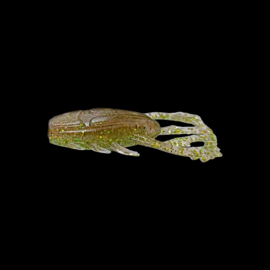 Gummiköder Tick 4,5cm / muddy green / 2 St.