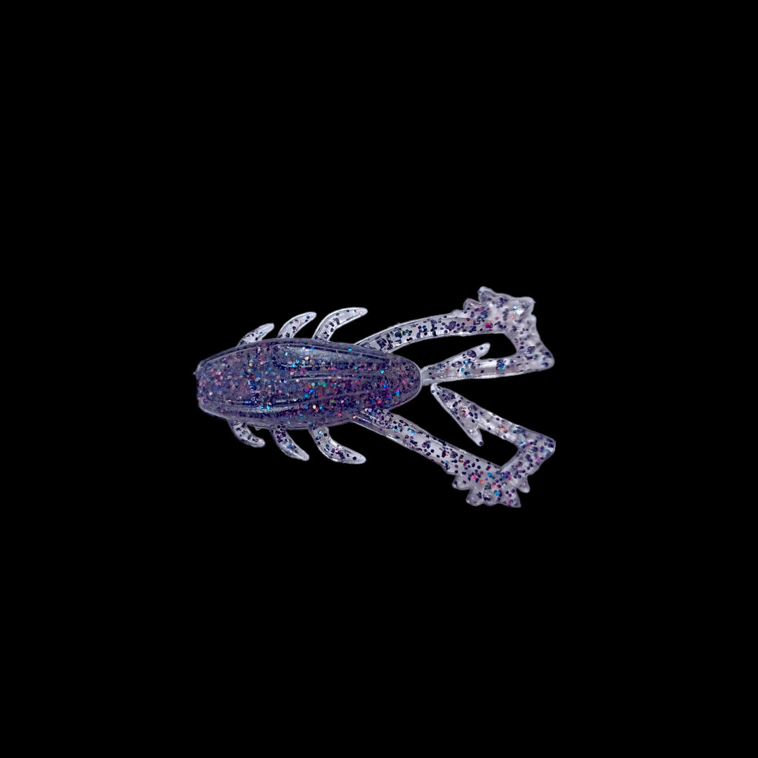 Gummiköder Tick 4,5cm / shiny black / 2 St.