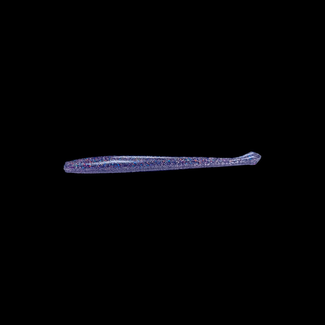 Gummiwurm "Schnodder" 11cm / shiny black / 2 St.