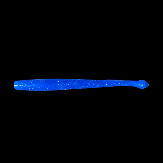 Gummiwurm "Schnodder" 11cm / blau / 2 St.