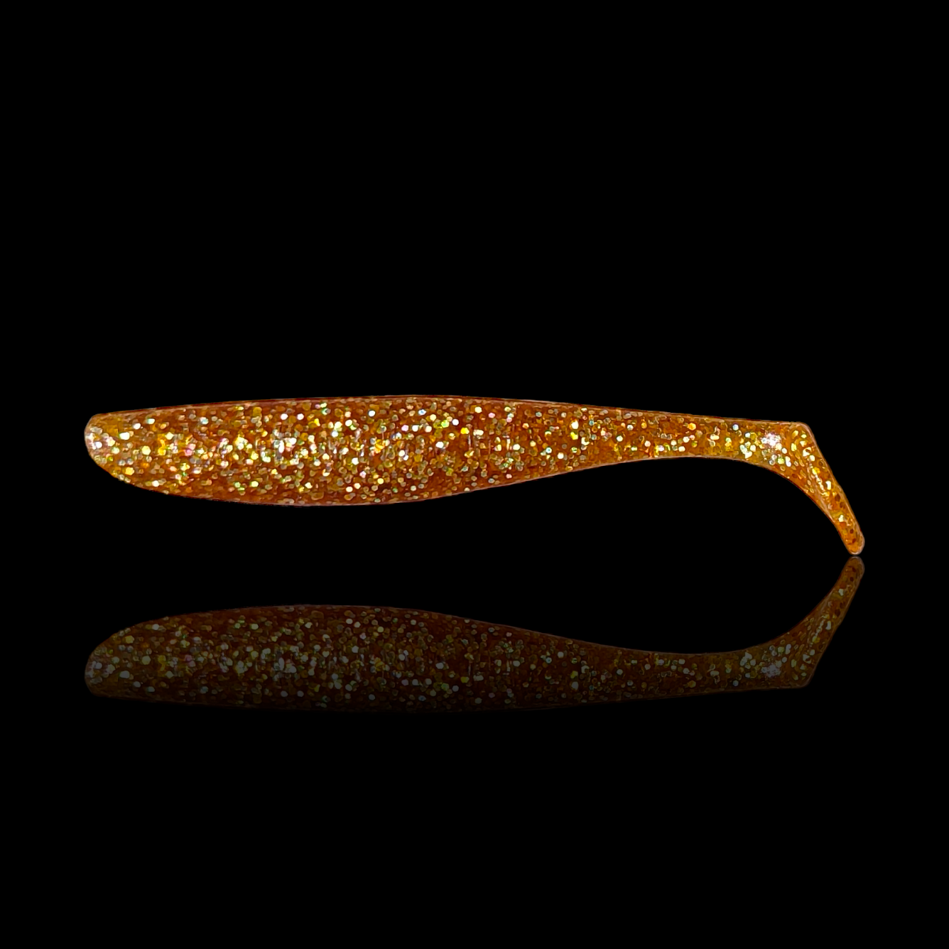 Gummifisch 'GeilerHecht' 10cm / shiny gold / 2 St.