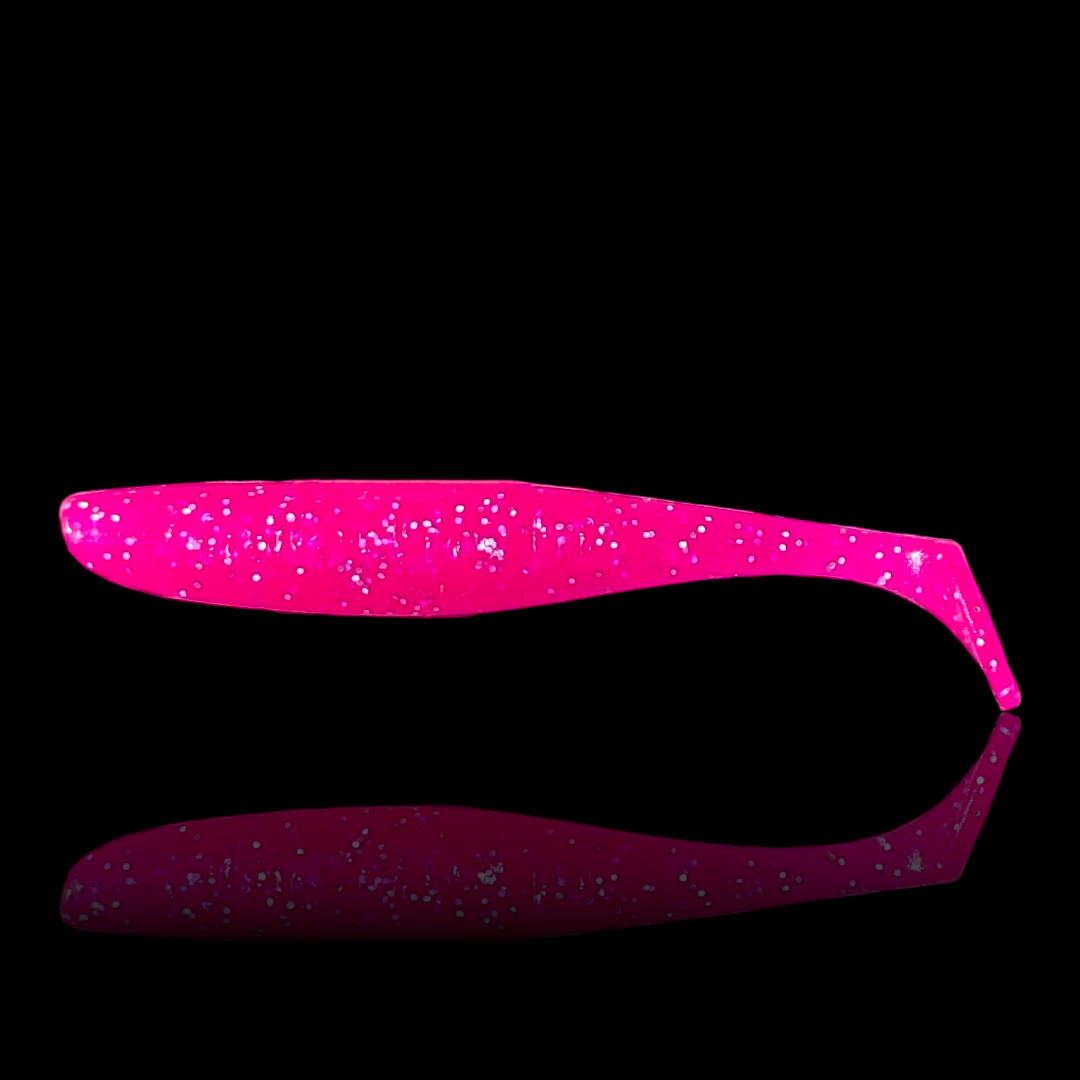 Gummifisch 'GeilerHecht' 12cm / pink / 2 St.