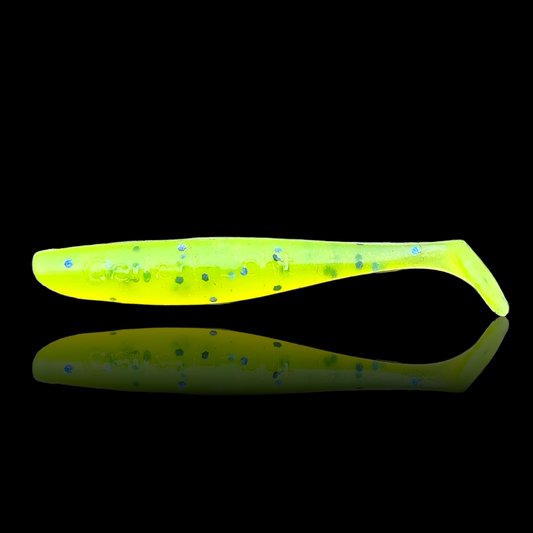 Gummifisch 'GeilerHecht' 15cm / flou chartreuse / 2 St.