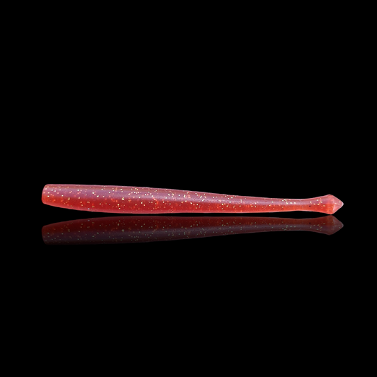 Gummiwurm "Schnodder" 11cm / motoroil rot / 2 St.