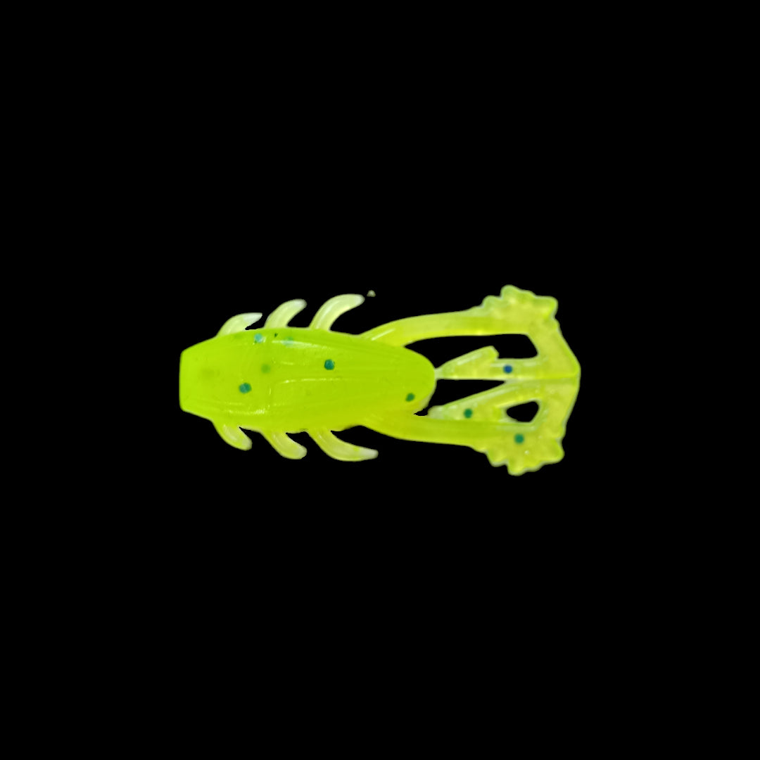 Gummiköder Tick 4,5cm / fluo chartreuse / 2 St.