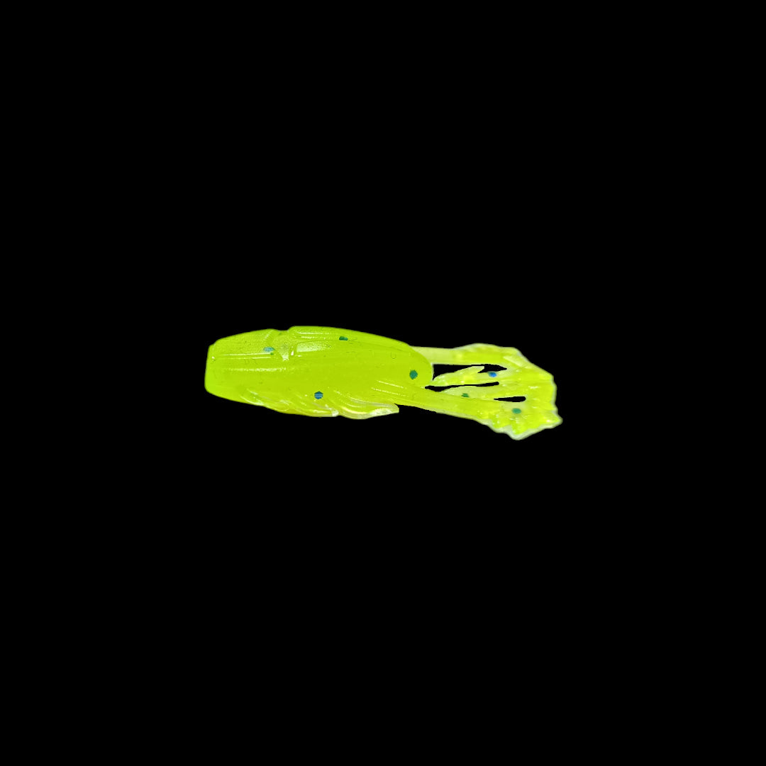 Gummiköder Tick 4,5cm / fluo chartreuse / 2 St.