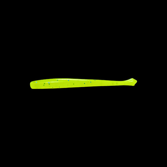 Gummiwurm "Schnodder" 11cm / fluo chartreuse / 2 St.