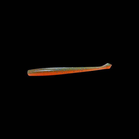 Gummiwurm "Schnodder" 11cm / peaky orange / 2 St.