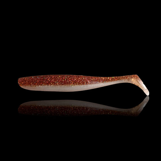 Gummifisch 'GeilerHecht' 8cm / pearly cinnamon / 2 St.