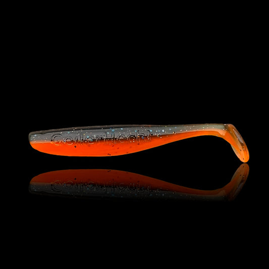 Gummifisch 'GeilerHecht' 8cm / peaky orange / 2 St.