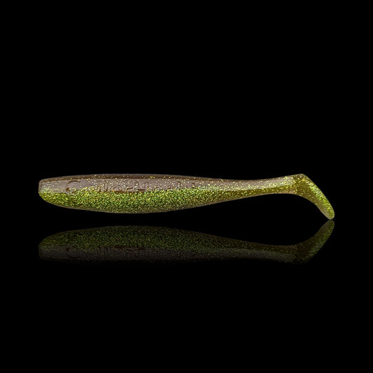 Gummifisch 'GeilerHecht' 8cm / muddy green / 2 St.