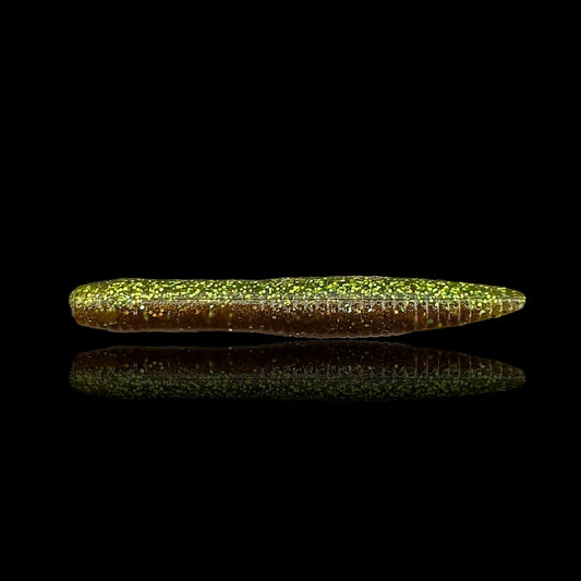 Wurm "Willi" 6cm / muddy green / 2 St.