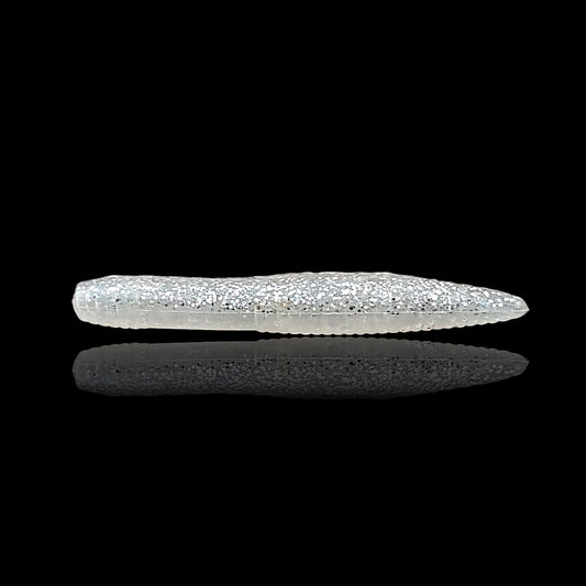 Wurm "Willi" 6cm / pearly silver / 2 St.