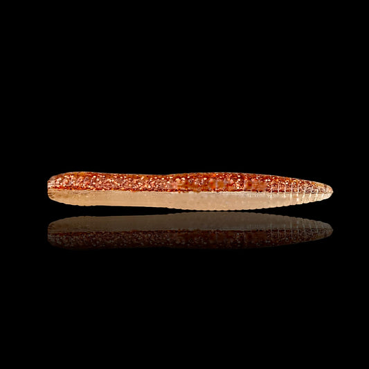 Wurm "Willi" 6cm / pearly cinnamon / 2 St.